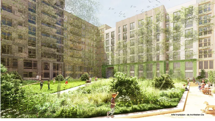 Artist impressions Baunei Cartesius Utrecht beeld van de Architekten Cie