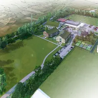 Bovenaanzicht locatie De Stelp Ameland Artist Impression 19 Het Atelier