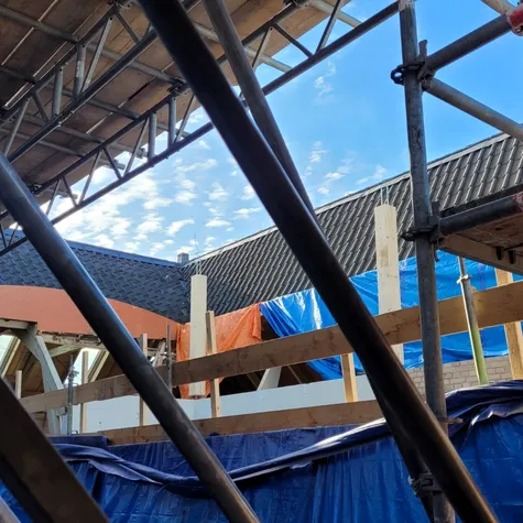 Renovatie steigers Stedelijk Gymnasium Haarlem