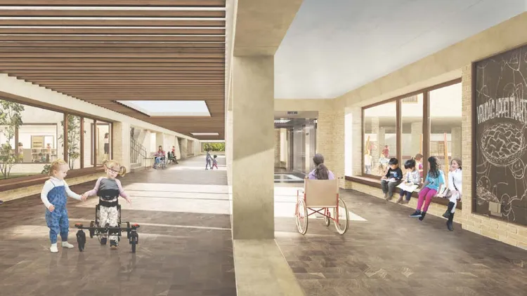 Artist Impression spelende kinderen revalidatie ROER