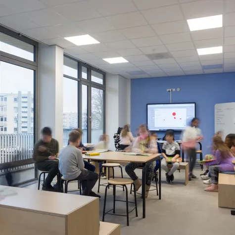 Kinderen in klaslokaal KC I Jsselmonde foto No Label