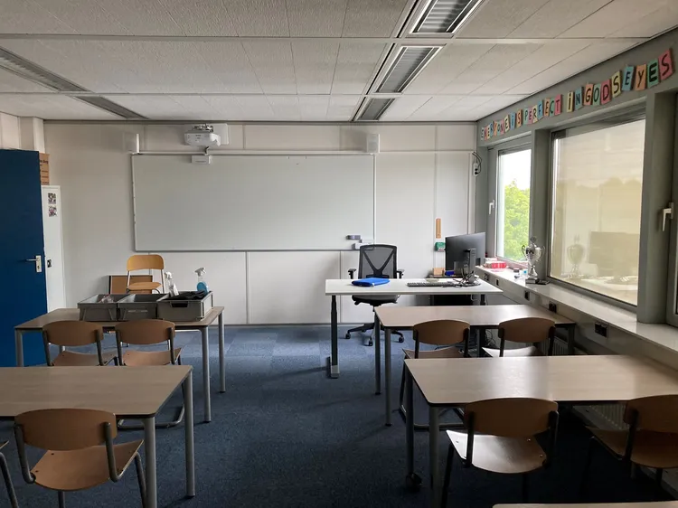 Klaslokaal tijdelijke locatie GSG Guido Amersfoort