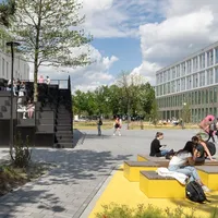 Buitenterrein Fontys Campus Nudus foto Frank Hanswijk