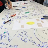 Werksessie met tafelkleed Hogeschool Rotterdam