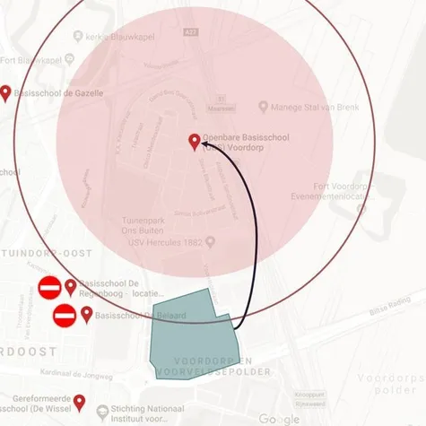 Locatie overzicht OBS Voordorp