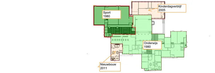 CSG Dingestede Meppel indelingsschets gebouw1
