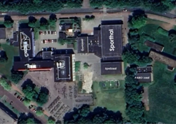 Luchtfoto locatie zwembad Winschoten