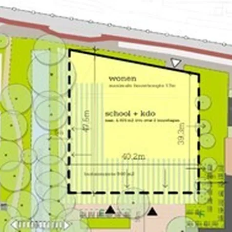 Indelingsplattegrond Montessorischool Delft