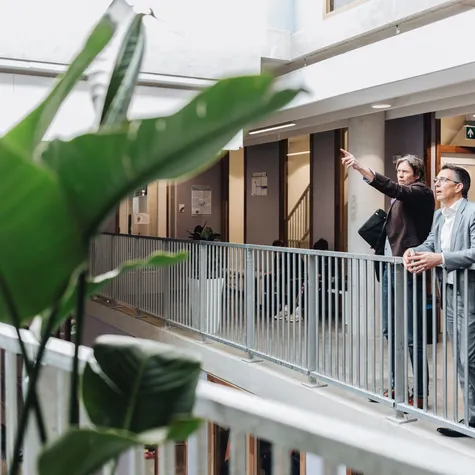 Sibo Arbeek en Jan Remijnse bij Hyperion Lyceum Amsterdam foto Barbara Trienen