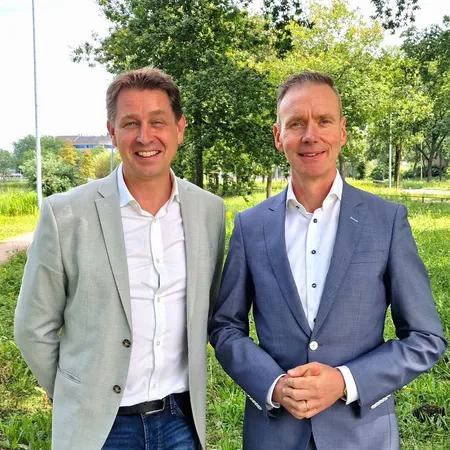 Bart van Harten links en Frank Kodden van Vereen