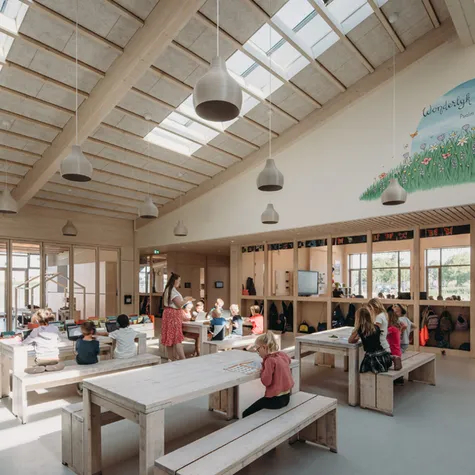 Klaslokaal met kinderen